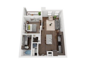 A1a Floor Plan at The Grand at Stonecreek, San Marcos, TX