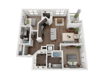 B4 Floor Plan at The Grand at Stonecreek, San Marcos, TX, 78666