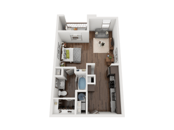 E1 Floor Plan at The Grand at Stonecreek, San Marcos, TX, 78666