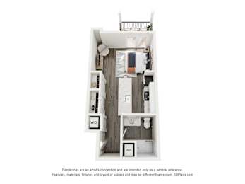 The Horizon Studio Floor Plan
