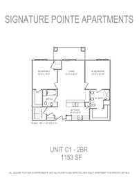  Floor Plan Style C1