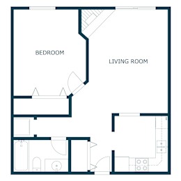 Galleria 3 Apartments in Fargo, ND | One Bedroom Floor Plan 11C