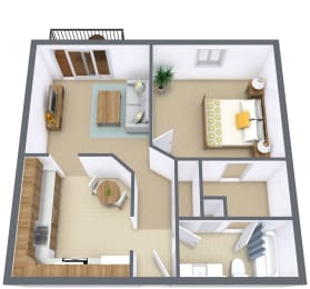 Ashbury Apartments | One Bedroom | Plan 11B