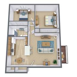 Hutchinson, MN Deer Park | Two Bedroom 21D