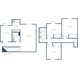 Townhomes at Mallard Creek | Three Bedroom Plan A