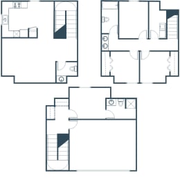 Townhomes at Mallard Creek | Four Bedroom Two Bath Plan B