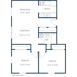 Parkwood | Two Bedroom | Plan 21B
