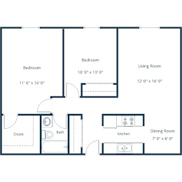 Westwind | Two Bedroom | Plan 21A