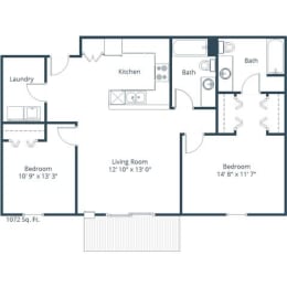 a floor plan of a house