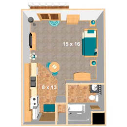 a floor plan of a home