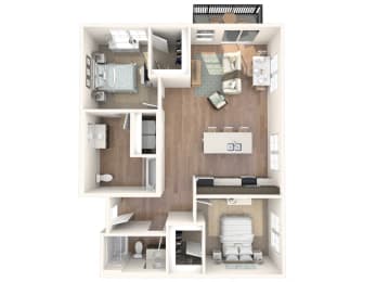 a floor plan of a 1 bedroom apartment at the biltmore apartments in dallas,