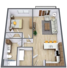 Prairiewood Meadows | One Bedroom| Plan 11C