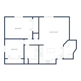 Sunwood Apartments in Fargo, ND | Two Bedroom Floor Plan 21B