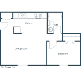 Pacific Park 1 | One Bedroom Floor Plan C