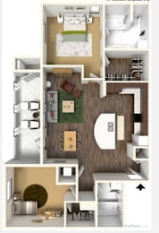 Encanto 948 sf 2 br