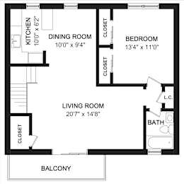Beachwood Floor Plan at Troy Hills Village in Parsippany, NJ,07054