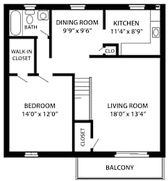 The Cambridge Floor Plan at Troy Hills Village Parsippany, NJ, 07054