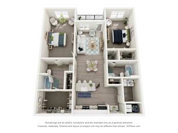The Harper Floorplan at Ardmore at Prosperity, Knoxville, 37932