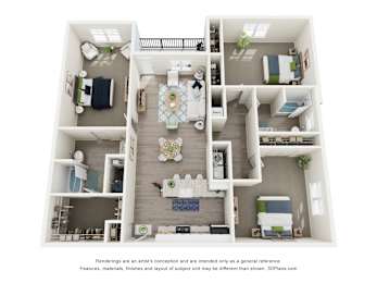 The Magnolia Floorplan at Ardmore at Prosperity, Knoxville, Tennessee