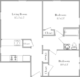 2 bed 2 bath B at Eagles Crossing Apartment , Washington DC, 20032