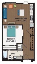 The District Floor Plan at The Flats at Cedar Grove, Eagan, 55122