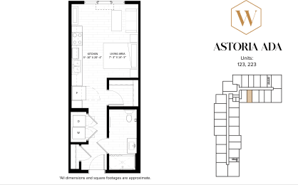 Astoria ADA Floor Plan at The Whitley, Minnesota, 55101