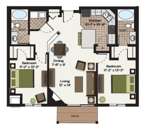  Floor Plan Maple A