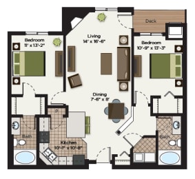  Floor Plan Maple B