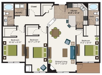 oxford Floor Plan at The Communities of River Crossing, Saint Paul