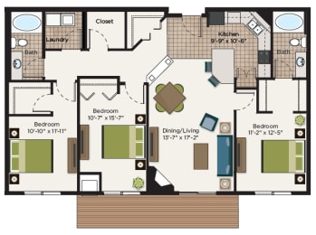 StClair Floor Plan at The Communities of River Crossing, Minnesota, 55116