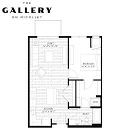 The Cannon Floor Plan at The Gallery Apartments, Burnsville, Minnesota