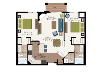 The Graham Floor Plan at The Communities of River Crossing, Minnesota