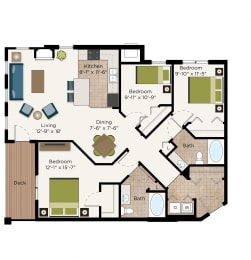 The Norfolk Floor Plan at The Communities of River Crossing, Minnesota