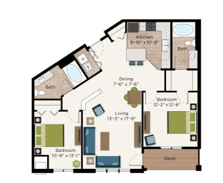The Ramsey Floor Plan at The Communities of River Crossing, Minnesota, 55116
