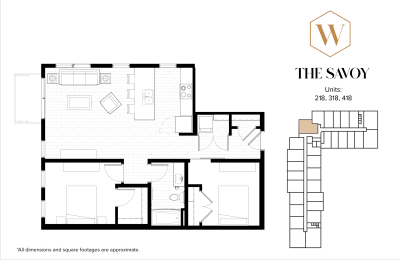The Savoy Floor Plan at The Whitley, Minnesota