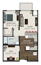 The_Kincaid Floor Plan at Victoria Park and V2 Apartments, Minnesota
