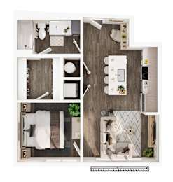 A series of images showing different views of a modern, minimalist bathroom.