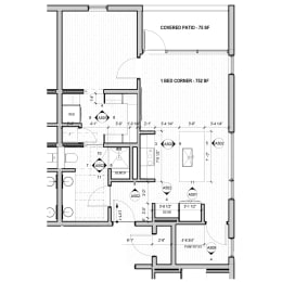the floor plan of the condo