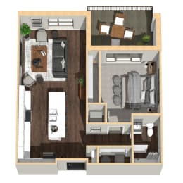 743 SF One Bedroom Apartment Home at Vue 178 in Omaha, NE