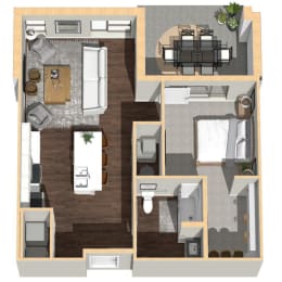 748 SF One Bedroom Apartment Home at Vue 178 in Omaha, NE