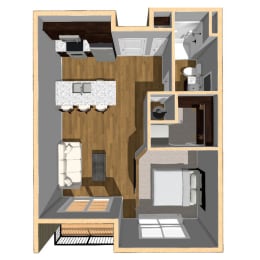  Floor Plan A 566 SF