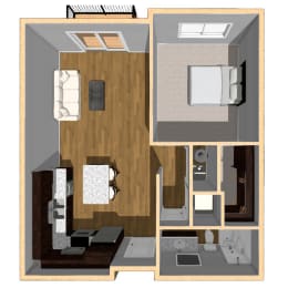  Floor Plan B3 753 SF