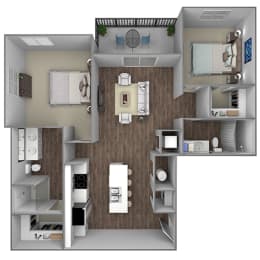 2 Bedroom Unit