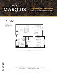 Floor Plan A16-M at The Marquis, Pennsylvania
