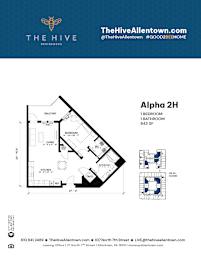 1 bed 1 bath X at The Hive Apartments, Allentown 18101