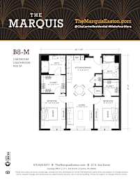 Floor Plan B8-M at The Marquis, Easton, 18042