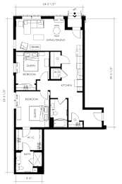 Beta11T Floor Plan at 1010 Apartments, Allentown, PA