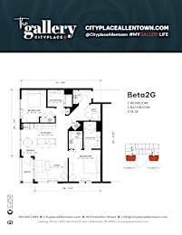 2 bedroom 2 bath B at The Gallery Apartment Homes Apartments, Allentown, Pennsylvania