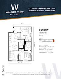 2 bed 2 bath at Walnut View Apartments, Allentown, PA