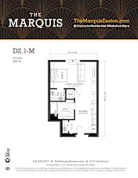 Floor Plan D2.1-M at The Marquis, Easton, Pennsylvania